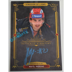 2021/22 OFS The Final Series Matěj Morong #A23 1/5 Bonus Signature Kingdom of Lions