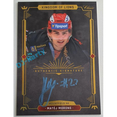2021/22 OFS The Final Series Matěj Morong #A23 1/5 Bonus Signature Kingdom of Lions