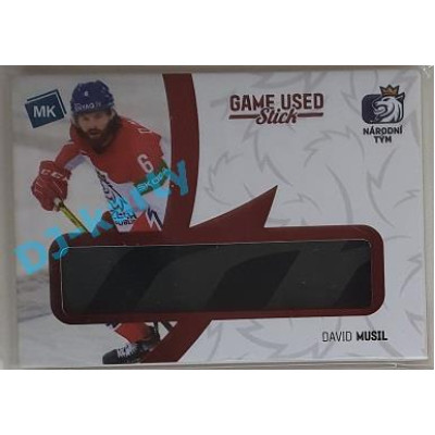 2021 MK reprezentace David Musil #14 Game used memorabilia PROMO