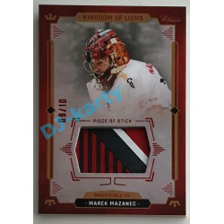 2021 OFS Kingdom of Lions Marek Mazanec #S02 08/10 Piece of Stick RED