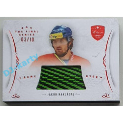2021/22 OFS The Final Series Jakub Nakládal #STI-NAJ 03/10 Game Used Stick Red