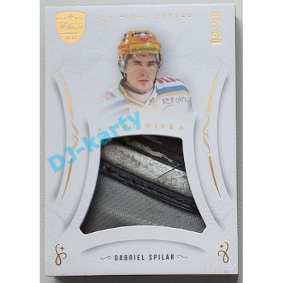 2021/22 OFS The Final Series Gabriel Spilar #MEM-GS 09/20 Game Used Gold
