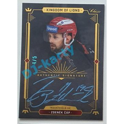 2021/22 OFS The Final Series Zdeněk Čáp #A09 4/5 Bonus Signature Kingdom of Lions