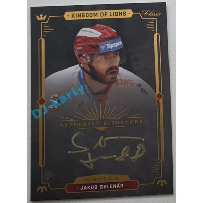 2021 OFS Kingdom of Lions Jakub Sklenář #A18 2/5 Authentic Signature GOLD