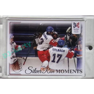 2023/24 Legendary Cards Hlinka Gretzky Cup Young Lions #SRM-08 Kosova trefa zvýšila vedení nad USA Silver Run Moments Expo