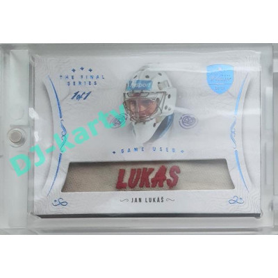 2021/22 OFS The Final Series Jan Lukáš #MEM-JS 1/1 Game Used Blue