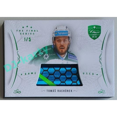 2021/22 OFS The Final Series Tomáš Rachůnek #STI-RAT 1/5 Game Used Stick Emerald