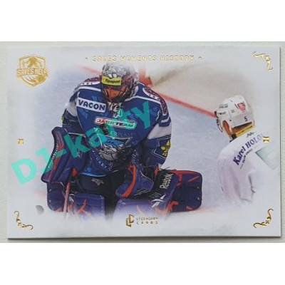 2021/22 Legendary Cards SAVES HELP MEMORABILIA SERIES #SMH-1 Lukáš Cikánek Saves Moments History Gold /155