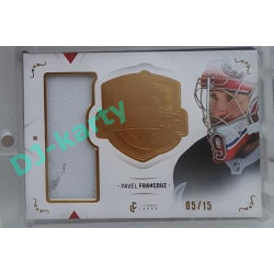2021/22 Legendary Cards SAVES HELP MEMORABILIA SERIES #SHM-22 Pavel Francouz Memorabilia Gold 05/15