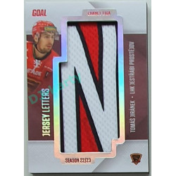 2022/23 Goal Cards Chance Liga 1. série #JL-06 Tomáš Jiránek Jersey Letters 5/7