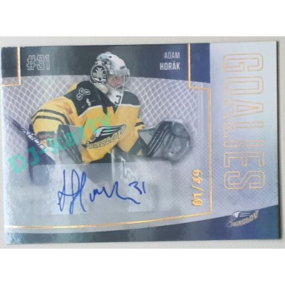 2022/23 Goal Cards Chance Liga 1. série #G-5 Adam Horák Goalies Autograph 01/49