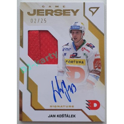 2022/23 Sportzoo ELH 2. série #GJS-KS Jan Košťálek Game Jersey Auto 02/25