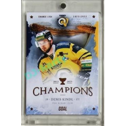 2023 Goal Cards Zlín Champions #22 Denis Kindl Parallel 5/10