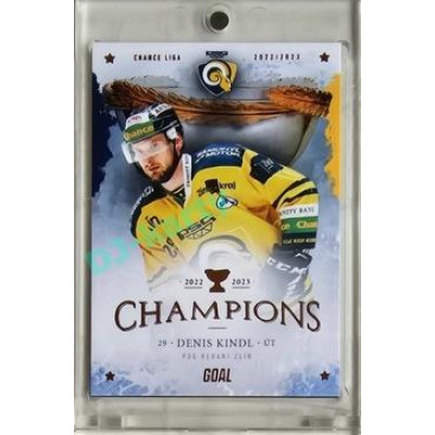2023 Goal Cards Zlín Champions #22 Denis Kindl Parallel 5/10