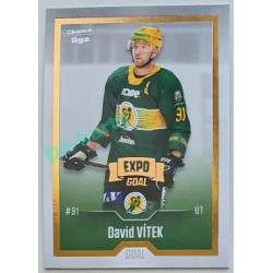 2022/23 Goal Cards Chance Liga 2. série #230 David Vítek Expo Gold 1 of 3