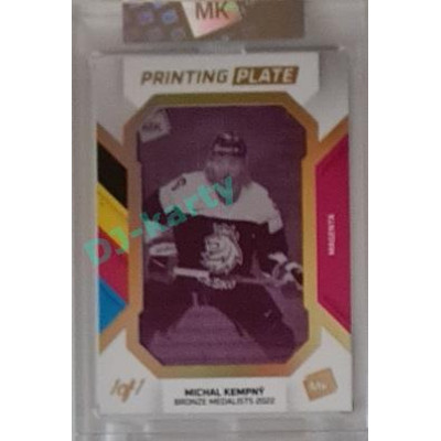 2023 MK The Gamers #PP-MK Michal Kempný 2022 Bronze Medalist Printing Plate 1/1 Magenta