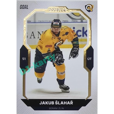 2023/24 Goal cards Chance Liga 2. série #200 Jakub Šlahař Gold 1of20