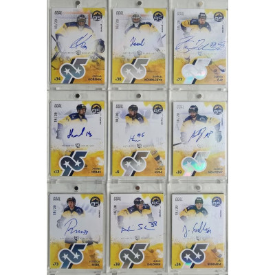 2024 Goal Cards 95. VÝROČÍ ZLÍNSKÉHO HOKEJE kompletní set 27ks karet Signature xx/20