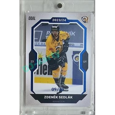 2023/24 Goal cards Chance Liga 2. série #211 Zdeněk Sedlák Blue 09/10