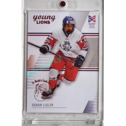 2023/24 Legendary Cards Hlinka Gretzky Cup Young Lions #17 Oskar Lisler Expo