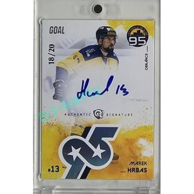 2024 Goal Cards 95. VÝROČÍ ZLÍNSKÉHO HOKEJE #ZL05 Marek Hrbas Signature xx/20