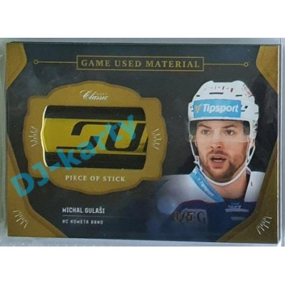 2020/21 OFS 1.série Michal Gulaši #GUM-MGU 4/5 Game Used Material Black Cut