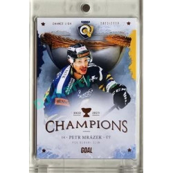 2023 Goal Cards Zlín Champions #25 Petr Mrázek Parallel 9/10