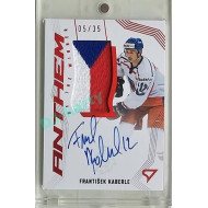 2024 Sportzoo Hokejové ČESKO #AW-FK František Kaberle Anthem of the Winner Auto Flag 05/35