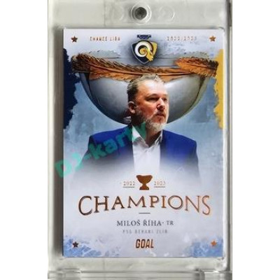 2023 Goal Cards Zlín Champions #27 Miloš Říha Parallel 6/10