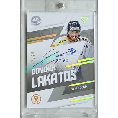 2023/24 Sportzoo O kapku lepší hokej #KNS-DL Dominik Lakatoš Signature xx/20