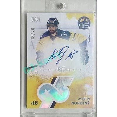 2024 Goal Cards 95. VÝROČÍ ZLÍNSKÉHO HOKEJE #ZL07 Martin Novotný Signature xx/20