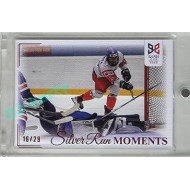 2023/24 Legendary Cards Hlinka Gretzky Cup Young Lions #SRM-04 Matěj Kubiesa zvyšuje na 2:1 pro ČR Silver Run Moments Canvas xx/29