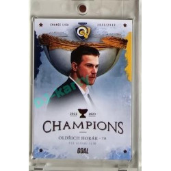 2023 Goal Cards Zlín Champions #28 Oldřich Horák Parallel 5/10