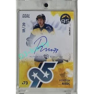 2024 Goal Cards 95. VÝROČÍ ZLÍNSKÉHO HOKEJE #ZL08 Vojtěch Riedl Signature xx/20