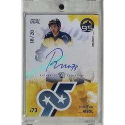 2024 Goal Cards 95. VÝROČÍ ZLÍNSKÉHO HOKEJE #ZL08 Vojtěch Riedl Signature xx/20