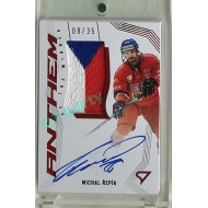 2024 Sportzoo Hokejové ČESKO #AW-MR Michal Řepík Anthem of the Winner Auto Flag 08/35