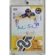 2024 Goal Cards 95. VÝROČÍ ZLÍNSKÉHO HOKEJE #ZL09 Aleksi Salonen Signature xx/20