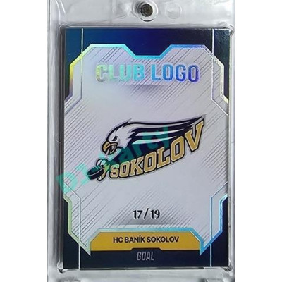 2023/24 Goal cards Chance Liga 1. série #CL-12 HC BANÍK SOKOLOV Club Logo Parallel 17/19