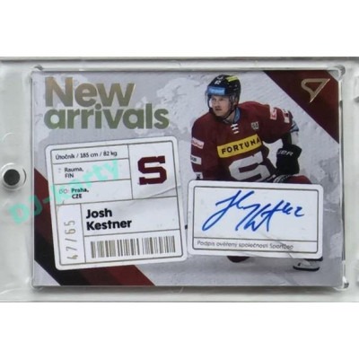 2023/24 Sportzoo ELH 1. série #NAS-JK Josh Kestner New Arrival Auto 47/65