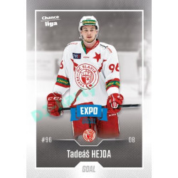 2022/23 Goal Cards Chance Liga 1. série #106 Tadeáš Hejda Expo Blue x/4