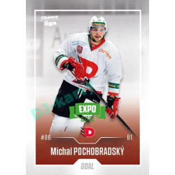 2022/23 Goal Cards Chance Liga 1. série #156 Michal Pochobradský Expo Green x/4