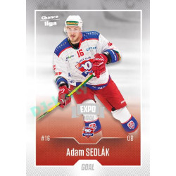 2022/23 Goal Cards Chance Liga 1. série #159 Adam Sedlák Expo Ostrava SILVER 1of2