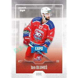 2022/23 Goal Cards Chance Liga 1. série #160 Jan Dluhoš Expo Blue x/4