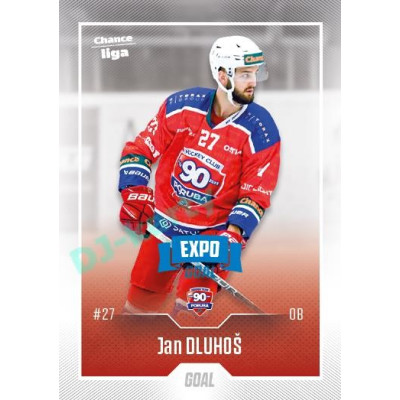 2022/23 Goal Cards Chance Liga 1. série #160 Jan Dluhoš Expo Blue x/4
