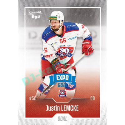 2022/23 Goal Cards Chance Liga 1. série #161 Justin Lemcke Expo Blue x/4