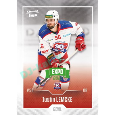 2022/23 Goal Cards Chance Liga 1. série #161 Justin Lemcke Expo Green x/4