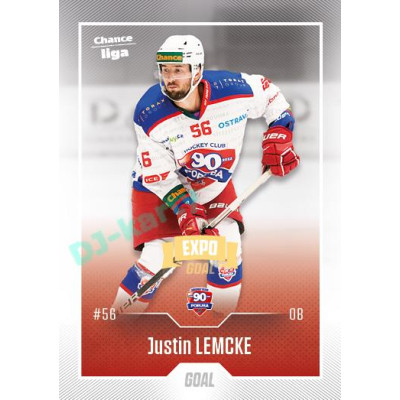 2022/23 Goal Cards Chance Liga 1. série #161 Justin Lemcke Expo Ostrava GOLD 1of2