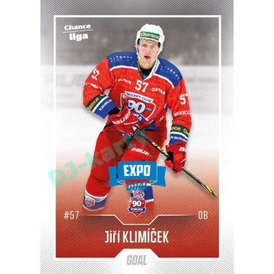 2022/23 Goal Cards Chance Liga 1. série #162 Jiří Klimíček Expo Blue x/4