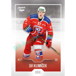 2022/23 Goal Cards Chance Liga 1. série #162 Jiří Klimíček Expo Ostrava SILVER 1of2