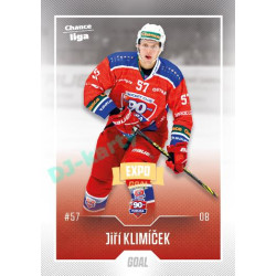 2022/23 Goal Cards Chance Liga 1. série #162 Jiří Klimíček Expo Ostrava GOLD 1of2